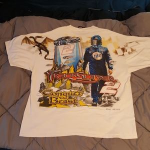 Vintage Rusty Wallace NASCAR All Over Print Shirt